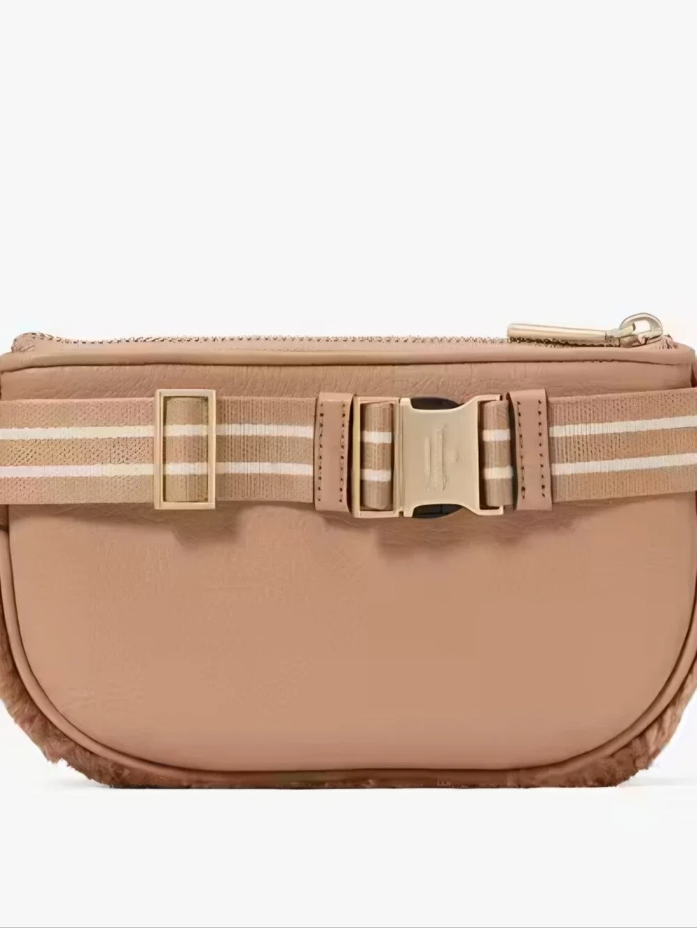 NWT Kate Spade Rosie Faux Fur Belt Bag Light Fawn